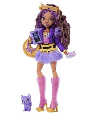 NEW Monster High Clawdeen Wolf 6'' Fashion Doll with Pet Dog Crescent
